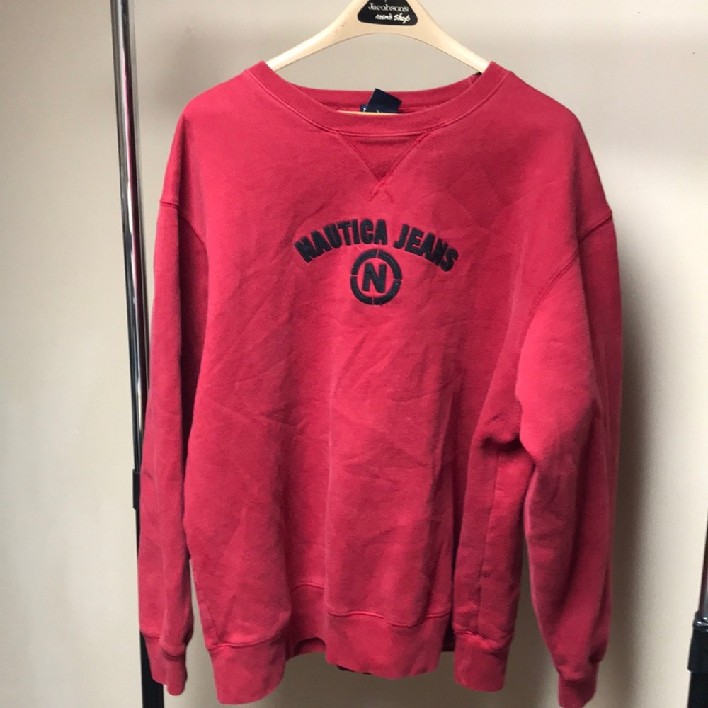 Nautica Jeans crew neck sweatshirt mens